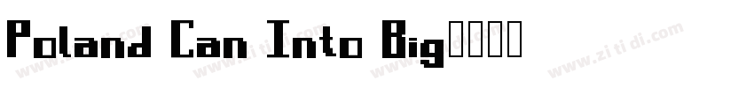 Poland Can Into Big字体转换